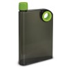 Black Bright Green Flat Bottles